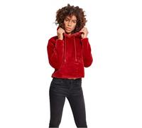 Felpa con cappuccio da donna Urban Classic Oversized teddy Rouge S