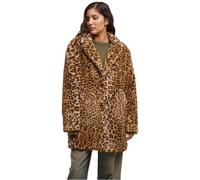 Urban Classics Ladies Oversized Faux Fur Leo Coat Donna Cappotti leopardato XS 100% poliestere