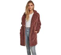 Urban Classics Ladies Oversized Sherpa Coat Giubbotto, Rosa (Darkrose 01472), S Donna