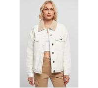 Urban Classics Ladies Oversized Sherpa Denim Jacket Offwhite Raw Taglia: M | Giacche di jeans Outlet | Donna | Blu