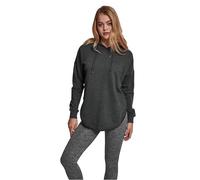 Urban Classics Ladies Oversized Terry Hoody Felpa, Grigio (Charcoal), S Donna