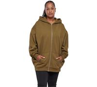 Urban Classics Ladies Oversized Zip Hoody Felpa con Cappuccio, Summerolive, XS Donna