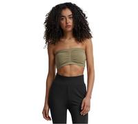 Urban Classics Ladies Pads Bandeau Donna Top Cachi S 90% Nylon, 10% elasthane Slim Fit