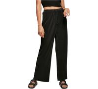 Urban Classics Ladies Plisse Pantaloni Loose Fit Passform Plissé-stoff Donna