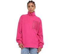 Urban Classics Ladies Polar Fleece Troyer Maglia di Tuta, Hibiskuspink, M Donna