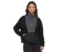 Urban Classics Ladies Polarfleece Track Jacket Giacca, Black/darkshadow, 5X-Large Donna