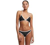 Urban Classics Ladies' Retro Triangle Bikini Donna Set Bikini Nero/Bianco M