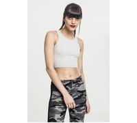 Urban Classics Ladies Rib Cropped Top Grey Taglia: XL | Canottiere Outlet | Donna | Grigio