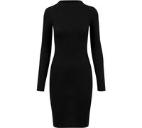 Urban Classics Ladies Rib Dress Donna Miniabito Nero M 54% Viscosa, 43% Poliestere, 3% elasthane