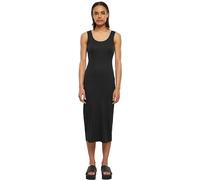 Urban Classics Ladies Rib Top Dress Donna Abito Lungo Nero L 95% Cotone, 5% elasthane