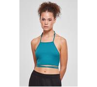 Urban Classics Ladies Rib Trapeze Cropped Top Watergreen Taglia: M | Canottiere Outlet | Donna | Verde