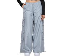 Urban Classics Ladies Ripstop Double Cargo Pants Black L Pantaloni, Lightasphalt, XS Donna