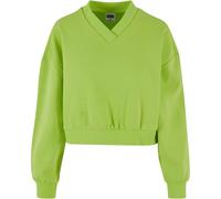 Urban Classics Ladies Ritagliato Scollo A V Pullover Donna Pile Oversize