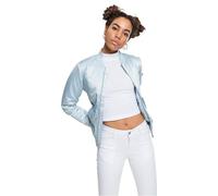 Urban Classics Ladies Satin Bomber Jacket, Giacca Donna, Blu (babyblue 790), XS