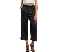Urban Classics Culotte donna in raso a gamba larga TB7488 L Nero