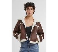 Urban Classics Ladies Shearling Jacket Brown/whitesand Taglia: L | Giacche corte Outlet | Donna | Marrone