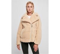 Urban Classics Ladies Sherpa Biker Giacca Soffice Tessuto da Mezza Stagione