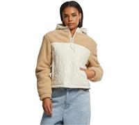 Urban Classics Tb7071-ladies Sherpa Crinkle Nylon Mix Jacket Giacche Leggere, Beige/Sabbia Bianca, XS Donna