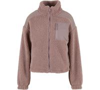 Urban Classics Ladies Sherpa Mix Jacket Donna Giacca Invernale Tasche Cerniera