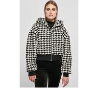 Urban Classics Ladies Short Oversized Aop Sherpa Jacket Blackhoundstooth Taglia: S | Giacche in ecopelliccia Outlet | Donna | Nero