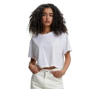 Urban Classics Ladies Short Oversized Tee Donna T-Shirt Bianco 100% Cotone Regular