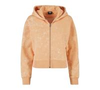 Urban Classics Ladies Short Oversized Towel Washed Zip Hoody Pale Orange Taglia: M | Cardigan Outlet | Donna | Arancione