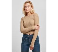 Urban Classics Ladies Short Rib Knit Twisted Back Sweater Unionbeige Taglia: L | Maglioni a maglia Outlet | Donna