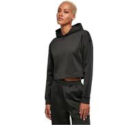 Urban Classics Ladies Short Scuba Hoody, Felpa con Cappuccio, Donna, Nero (Black), M