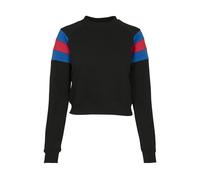 Urban Classics Ladies Sleeve Stripe Crew Black/brightblue/firered Taglia: 4XL | Maglioni Outlet | Donna | Nero