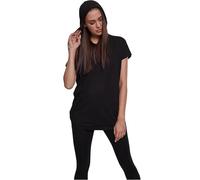 Urban Classics Ladies Sleeveless Jersey Hoody T-Shirt, Nero, L Donna
