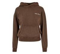 Urban Classics Ladies Small Embroidery Terry Hoody, Felpa con Cappuccio, Donna, Marrone (Brown), S