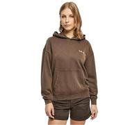 Urban Classics Ladies Small Embroidery Terry Hoody marrone - L