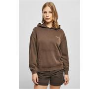 Urban Classics Ladies Small Embroidery Terry Hoody marrone - L