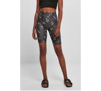 Urban Classics Ladies Soft Aop Cycle Shorts Blackfloret Taglia: S | Pantaloncini Sportivi Outlet | Donna | Nero