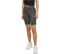 Urban Classics Ladies Soft AOP Cycle Shorts Pantaloncini, Blackpeace, 5X-Large Donna