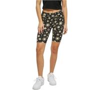 Urban Classics Ladies Soft AOP Cycle Shorts, Pantaloncini Donna, Blacksun,