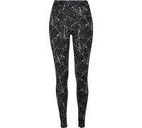 Urban Classics Ladies Soft Aop Leggings, Pantaloni Donna, Nero (Black Marble), XS