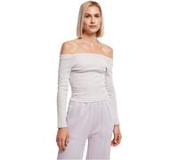 Urban Classics Ladies Spento Spalla Costola Maglie Maglioni Sweater Sottile