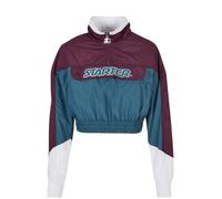 Urban Classics Ladies Starter Colorblock Pull Over Jacket Darkviolet/teal Taglia: XL | Outlet | Donna |