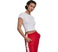 Urban Classics Maglia Elasticizzata da Donna in Jersey Cropped T-Shirt, Bianco (White 00220), X-Large
