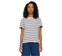 Urban Classics Ladies Striped Boxy Tee Donna T-Shirt Blu 100% Cotone Regular
