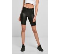 Urban Classics Ladies Synthetic Leather Cycle Shorts Black Taglia: XS | Pantaloncini Sportivi Outlet | Donna | Nero