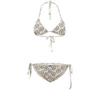 Urban Classics Ladies Triangle Pattern Bikini Blackflower Taglia: L | Bikini Outlet | Donna | Nero