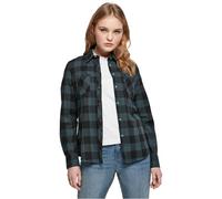 Urban Classics Ladies Turnup Checked Flanell Shirt, Camicia, Donna, Rosso (Jasper/Black), XS
