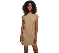 Urban Classics Ladies Turtle Extended Shoulder Dress, Vestito Donna, Marrone (Khaki), L