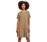 Urban Classics Ladies Valance Tee Dress, Vestito Donna, Verde (Khaki), M