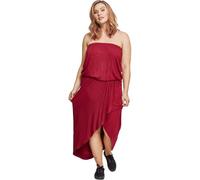 Urban Classics Ladies Viscose Bandeau Dress, Vestito, Rosso (burgundy 606), XS