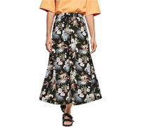 Urban Classics Gonna da donna midi in viscosa Nero (Black Tropical) S