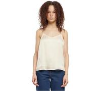 Urban Classics Ladies Viscose Satin Slip Top Donna Top Nero Regular