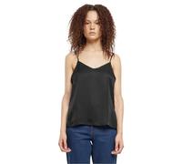 Urban Classics Ladies Viscose Satin Slip Top Donna Top Nero XL 100% Viscosa Regular